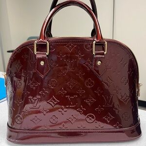 Louis Vuitton Alma Patent Leather Bag